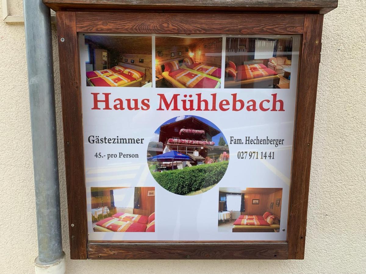 Hotel Haus Muehlebach Ernen Exterior photo